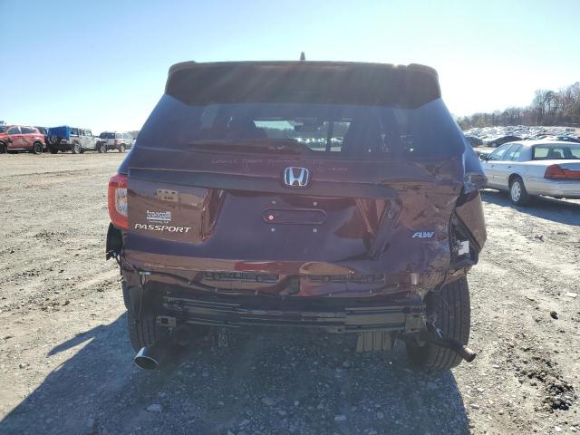 5FNYF8H58MB038843 - 2021 HONDA PASSPORT EXL BURGUNDY photo 6