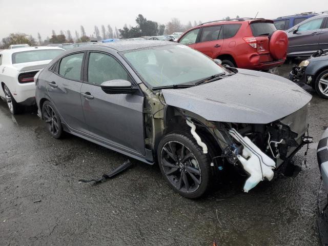 SHHFK7G4XJU222763 - 2018 HONDA CIVIC SPORT GRAY photo 4