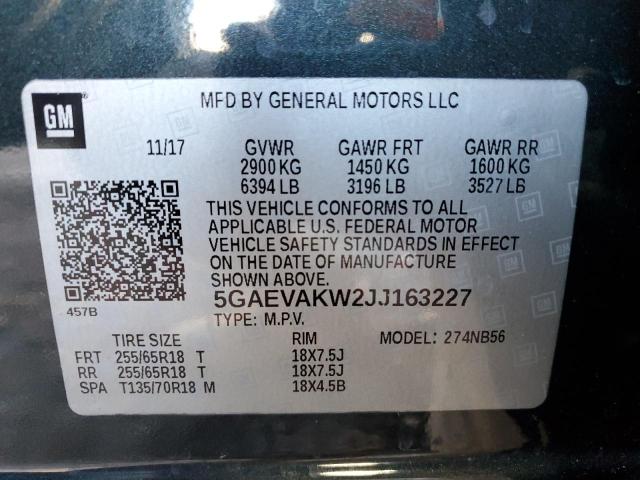 5GAEVAKW2JJ163227 - 2018 BUICK ENCLAVE ESSENCE 灰色 照片 14