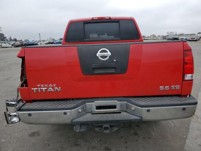 1N6BA07A35N553611 - 2005 NISSAN TITAN XE RED photo 6