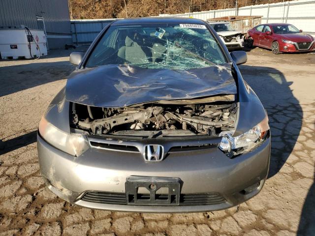 2HGFG12698H527735 - 2008 HONDA CIVIC LX GRAY photo 5