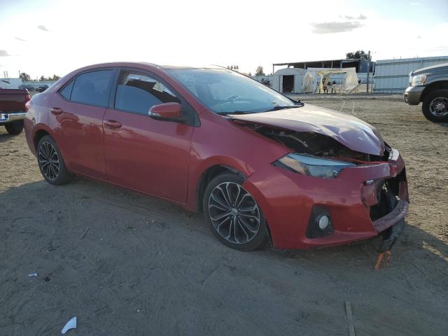 5YFBURHE3FP258061 - 2015 TOYOTA COROLLA L RED photo 4