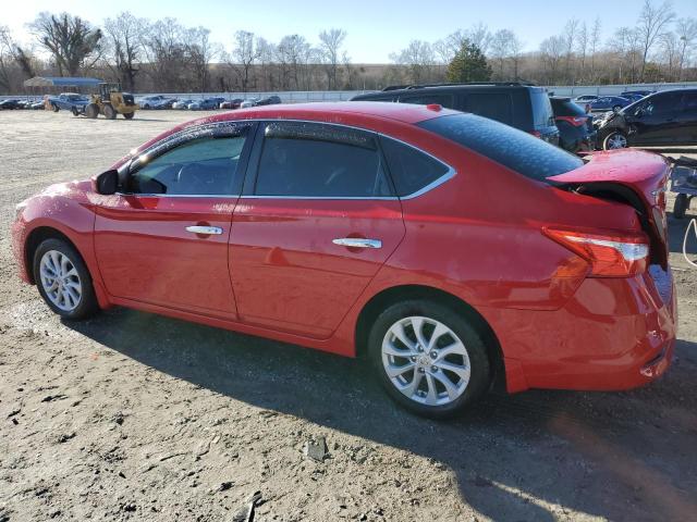 3N1AB7AP2JL631469 - 2018 NISSAN SENTRA S RED photo 2