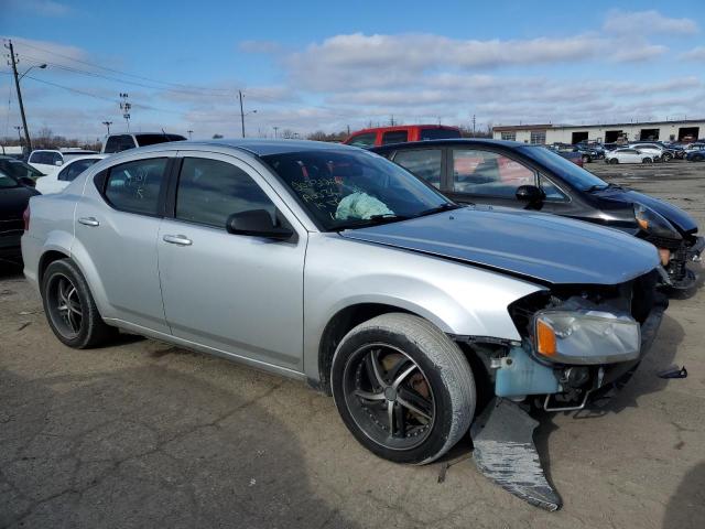 1C3CDZAB7CN177307 - 2012 DODGE AVENGER SE SILVER photo 4