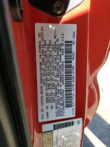 5TETU62N85Z135764 - 2005 TOYOTA TACOMA PRERUNNER ACCESS CAB RED photo 12