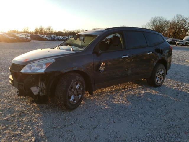 1GNKRFED6CJ367567 - 2012 CHEVROLET TRAVERSE LS GRAY photo 1