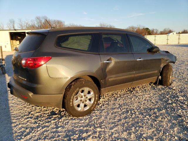 1GNKRFED6CJ367567 - 2012 CHEVROLET TRAVERSE LS GRAY photo 3