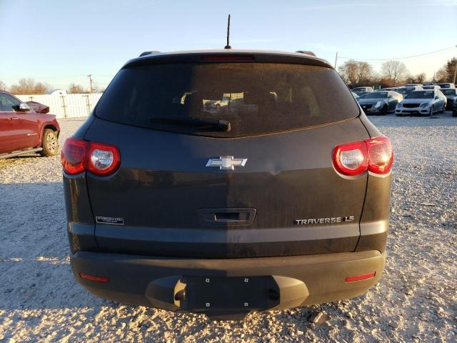 1GNKRFED6CJ367567 - 2012 CHEVROLET TRAVERSE LS GRAY photo 6