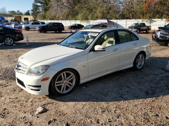 WDDGF4HB5CR207600 - 2012 MERCEDES-BENZ C 250 WHITE photo 1