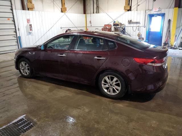 5XXGT4L38GG089506 - 2016 KIA OPTIMA LX BURGUNDY photo 2