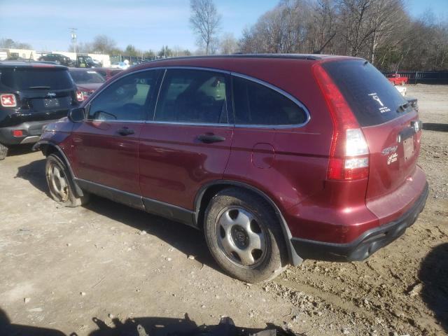 JHLRE38327C015619 - 2007 HONDA CR-V LX MAROON photo 2