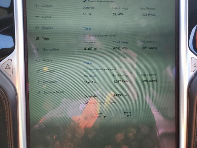 5YJSA1E2XGF126786 - 2016 TESLA MODEL S შავი ფოტო 9