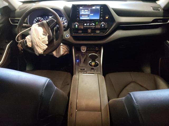 5TDGZRBH2MS125936 - 2021 TOYOTA HIGHLANDER XLE GRAY photo 8