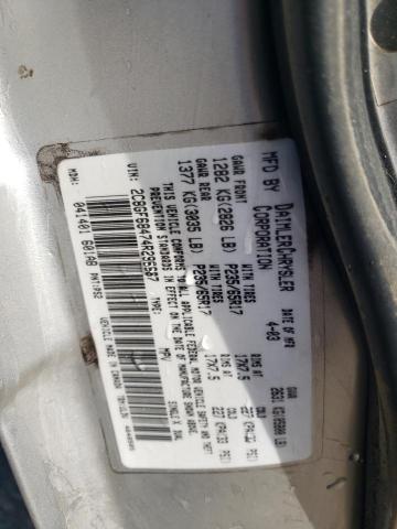 2C8GF68474R296667 - 2004 CHRYSLER PACIFICA SILVER photo 12