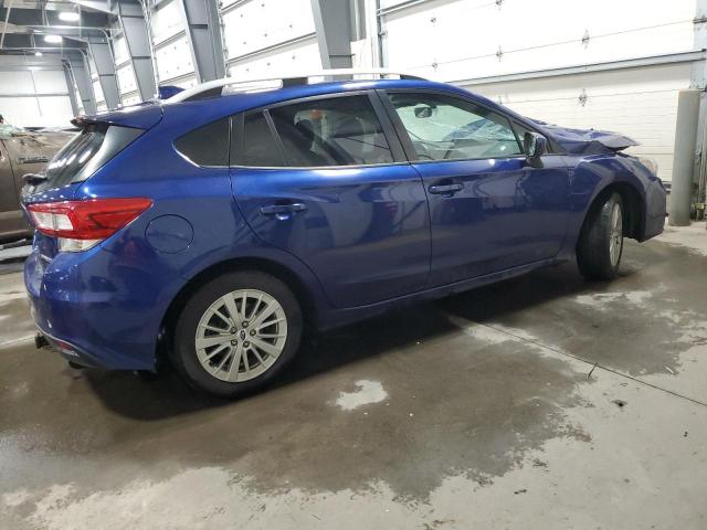 4S3GTAB66J3700795 - 2018 SUBARU IMPREZA PREMIUM BLUE photo 3