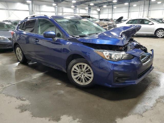 4S3GTAB66J3700795 - 2018 SUBARU IMPREZA PREMIUM BLUE photo 4