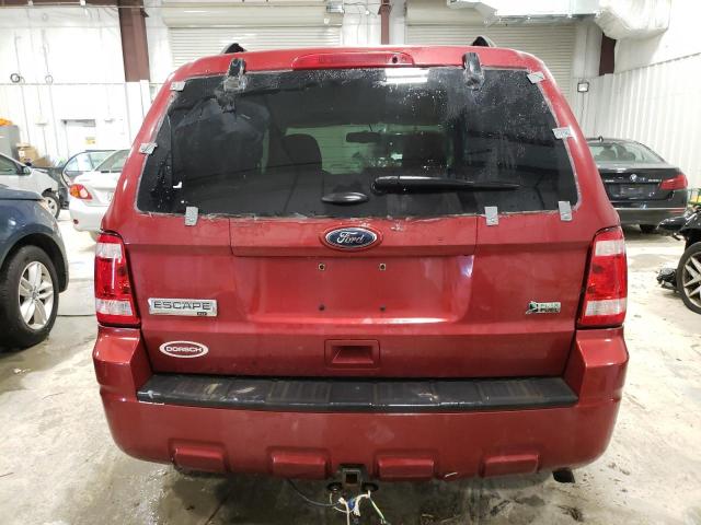 1FMCU0DG8CKA48164 - 2012 FORD ESCAPE XLT RED photo 6