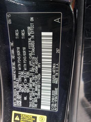 5TDKKRFH8FS114094 - 2015 TOYOTA HIGHLANDER XLE BLACK photo 13