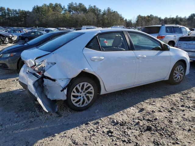 2T1BURHE4JC010099 - 2018 TOYOTA COROLLA L WHITE photo 3