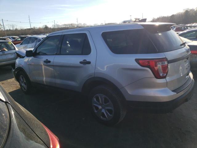1FM5K8AR2JGC77328 - 2018 FORD EXPLORER POLICE INTERCEPTOR Silber Foto 2
