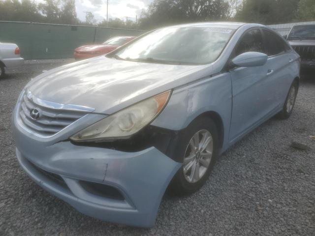 5NPEB4AC2CH436775 - 2012 HYUNDAI SONATA GLS BLUE photo 1