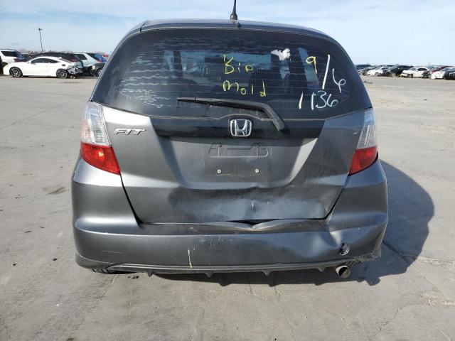 JHMGE8H34DC070892 - 2013 HONDA FIT GRAY photo 6