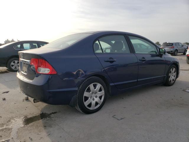 19XFA16559E002170 - 2009 HONDA CIVIC LX BLUE photo 3