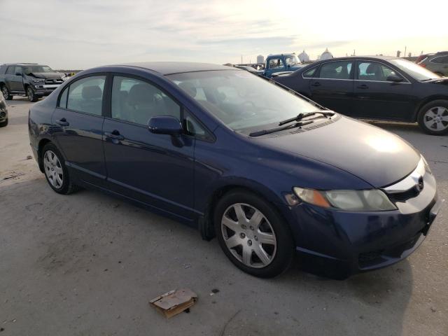 19XFA16559E002170 - 2009 HONDA CIVIC LX BLUE photo 4