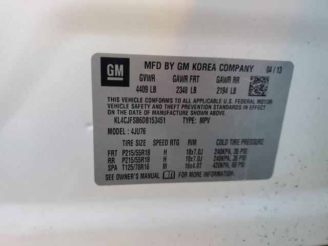 KL4CJFSB6DB153451 - 2013 BUICK ENCORE CONVENIENCE 灰色 照片 13