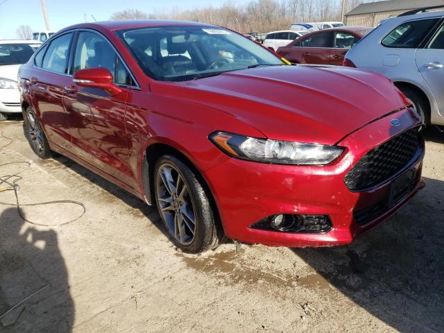 3FA6P0K97FR118157 - 2015 FORD FUSION TITANIUM BURGUNDY photo 4