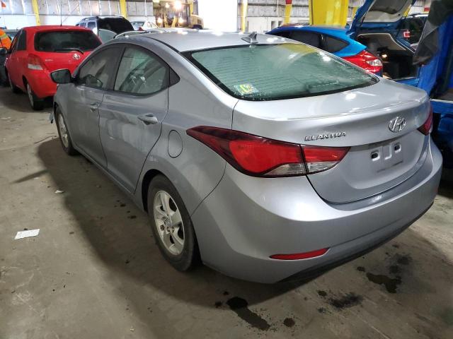 5NPDH4AE9FH645950 - 2015 HYUNDAI ELANTRA SE SILVER photo 2