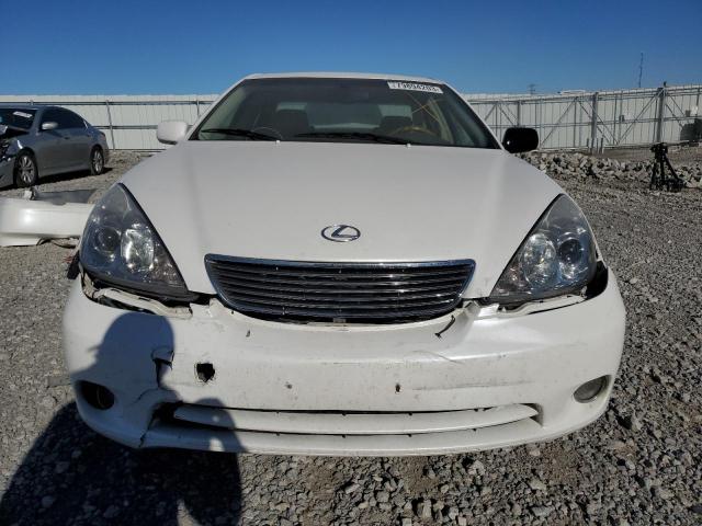 JTHBA30G455064152 - 2005 LEXUS ES 330 WHITE photo 5