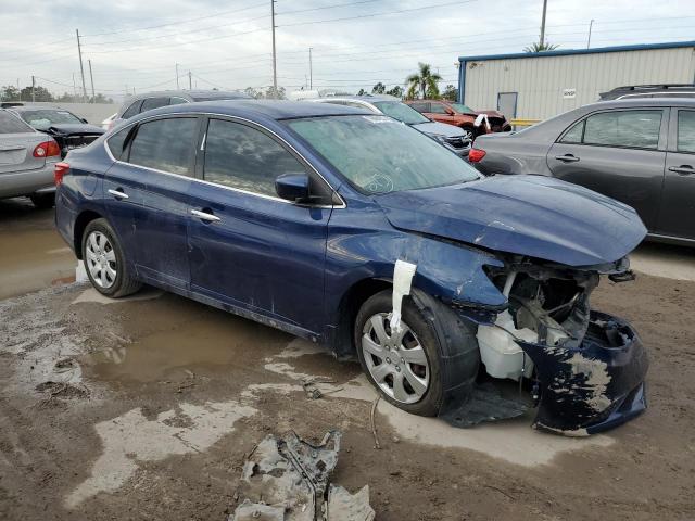 3N1AB7AP7JL649689 - 2018 NISSAN SENTRA S BLUE photo 4