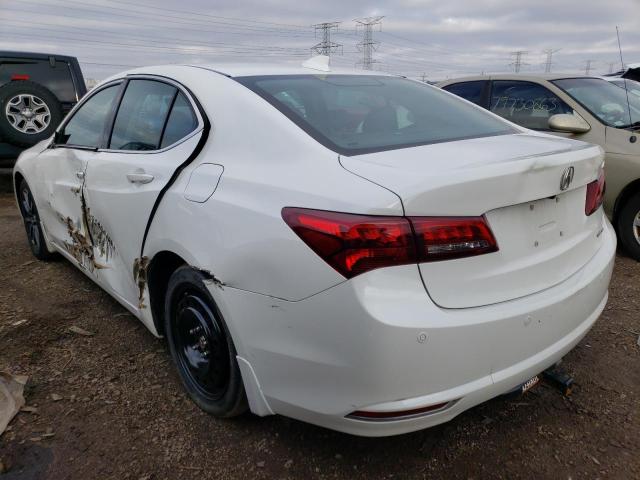 19UUB3F74HA003265 - 2017 ACURA TLX ADVANCE WHITE photo 2