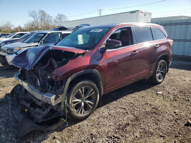 5TDJKRFH9GS307478 - 2016 TOYOTA HIGHLANDER XLE BURGUNDY photo 1
