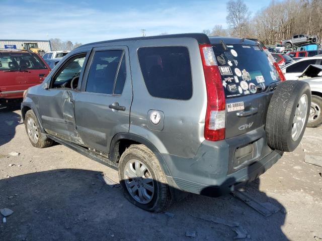 SHSRD78896U424939 - 2006 HONDA CR-V EX GRAY photo 2