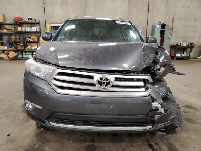 5TDDK3EH9CS142568 - 2012 TOYOTA HIGHLANDER LIMITED CHARCOAL photo 5