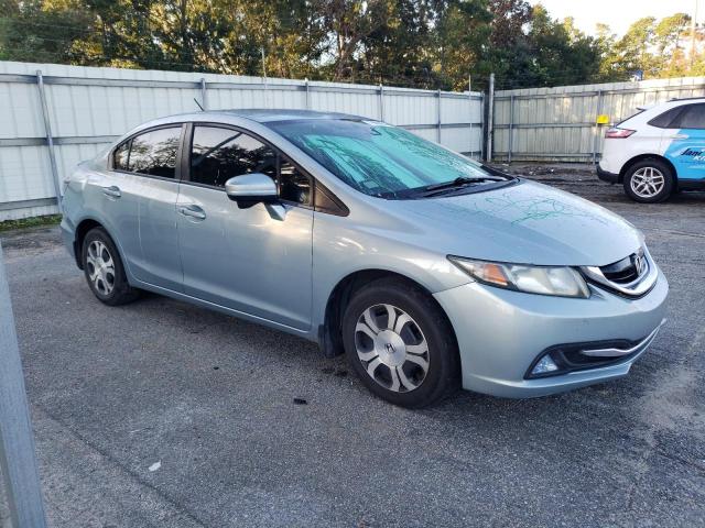 19XFB4F37FE000591 - 2015 HONDA CIVIC HYBRID L BLUE photo 4