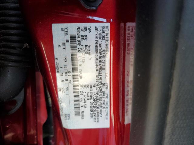 1FADP3F26GL296583 - 2016 FORD FOCUS SE RED photo 12