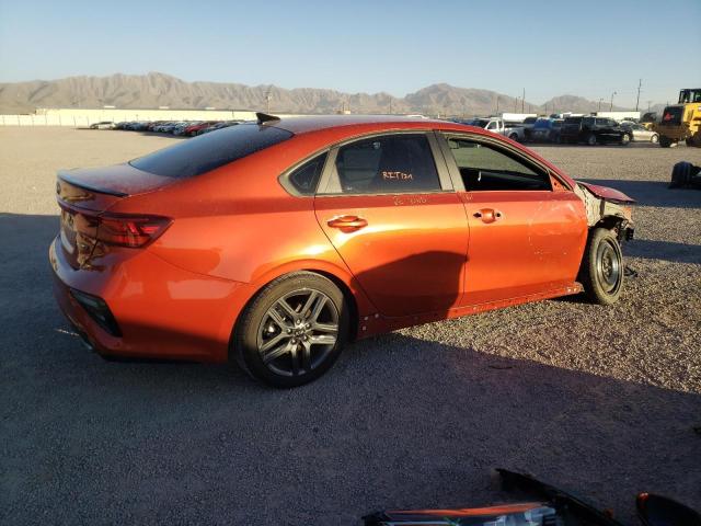 3KPF34AD2ME384483 - 2021 KIA FORTE GT LINE ORANGE photo 3