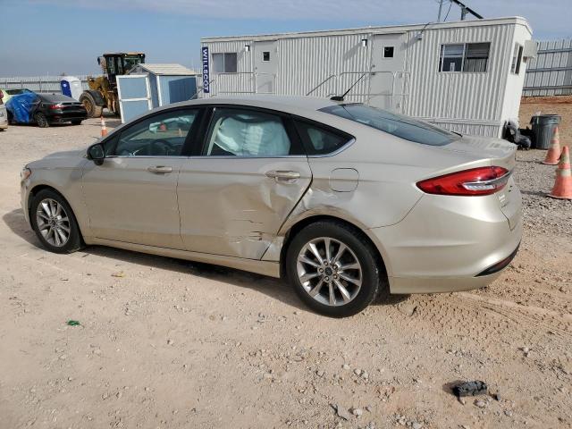 3FA6P0H78HR397501 - 2017 FORD FUSION SE BEIGE photo 2