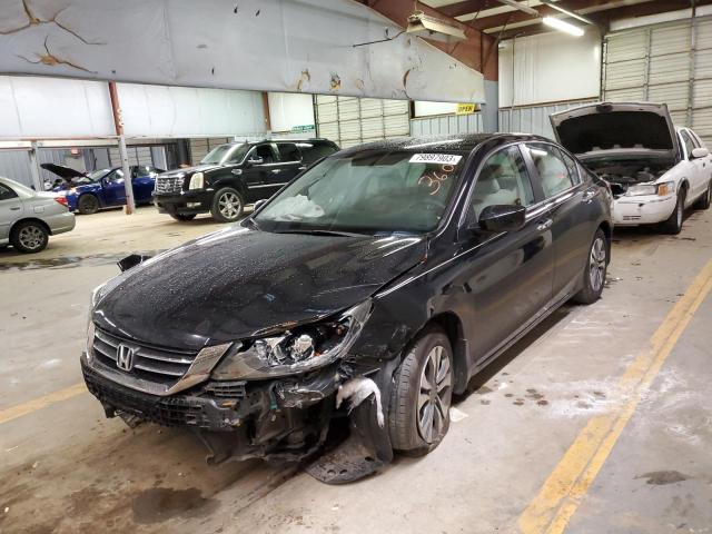 1HGCR2F38DA107069 - 2013 HONDA ACCORD LX BLACK photo 1