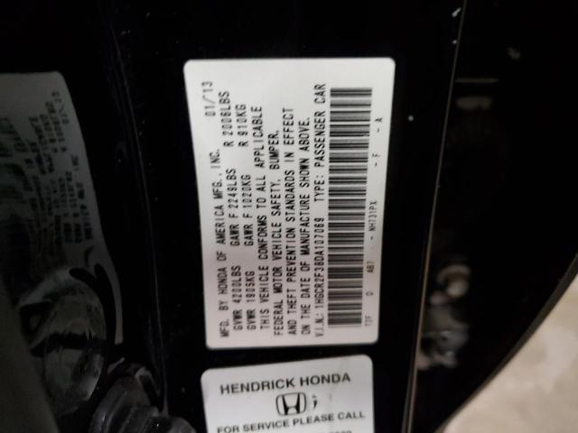 1HGCR2F38DA107069 - 2013 HONDA ACCORD LX BLACK photo 12