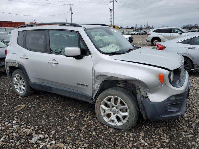 ZACCJBBB2HPF49712 - 2017 JEEP RENEGADE LATITUDE SILVER photo 4