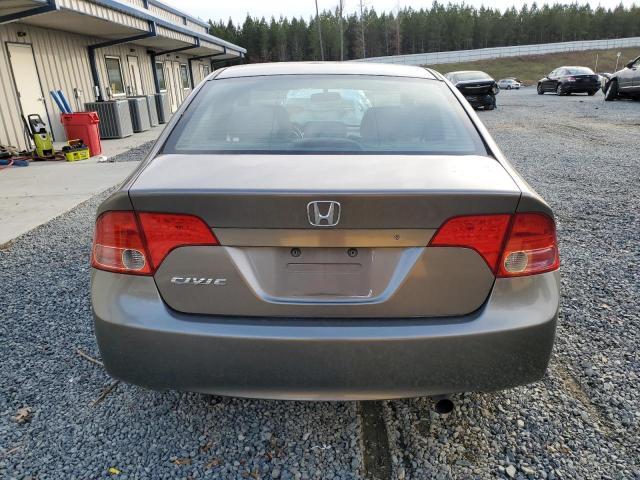 1HGFA165X8L018243 - 2008 HONDA CIVIC LX GRAY photo 6