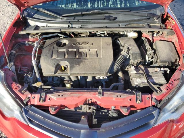 2T1BURHE7FC302840 - 2015 TOYOTA COROLLA L RED photo 11