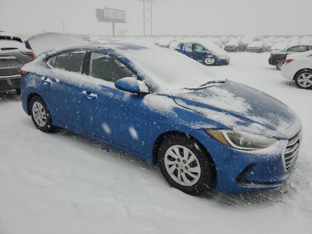 5NPD74LF4JH334329 - 2018 HYUNDAI ELANTRA SE BLUE photo 4