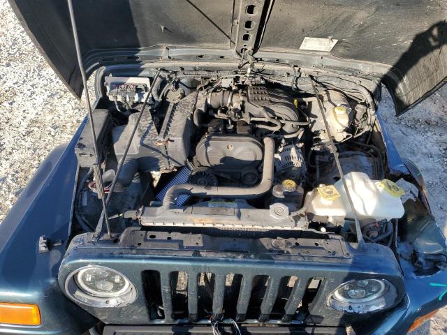 1J4FA29156P716840 - 2006 JEEP WRANGLER / SE GREEN photo 11