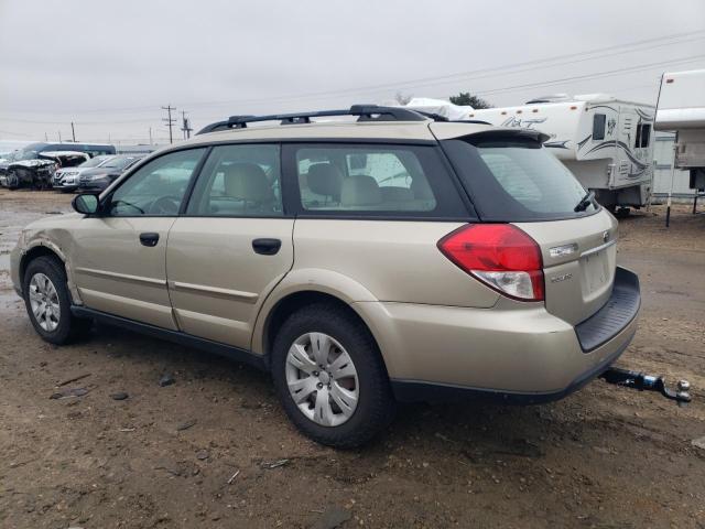 4S4BP60C186336892 - 2008 SUBARU OUTBACK TAN photo 2