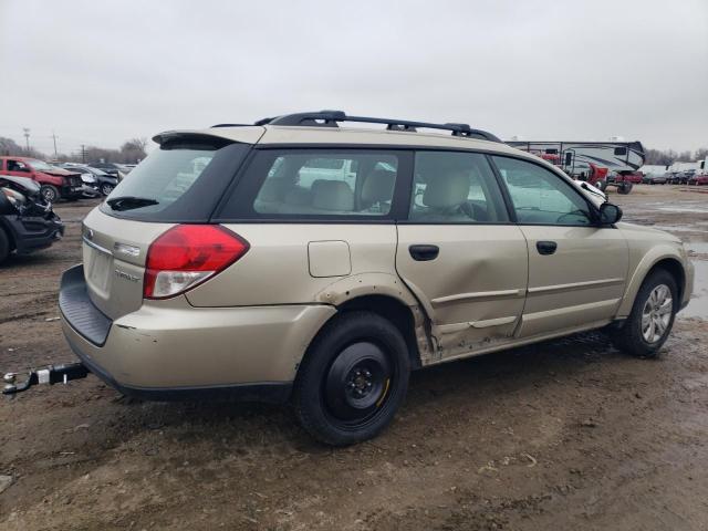 4S4BP60C186336892 - 2008 SUBARU OUTBACK TAN photo 3